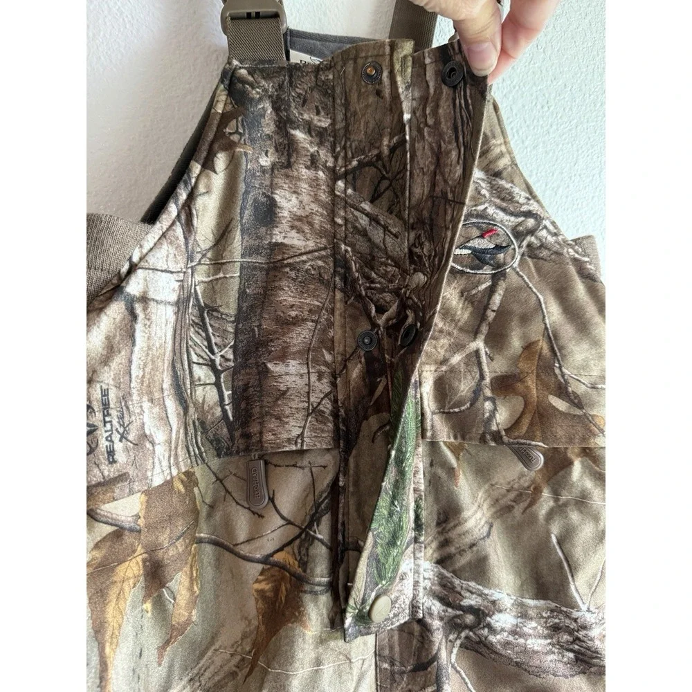 Red Head Camouflage Bib Youth M Bone Dry Waterproof Winter Hunting Snow Overalls